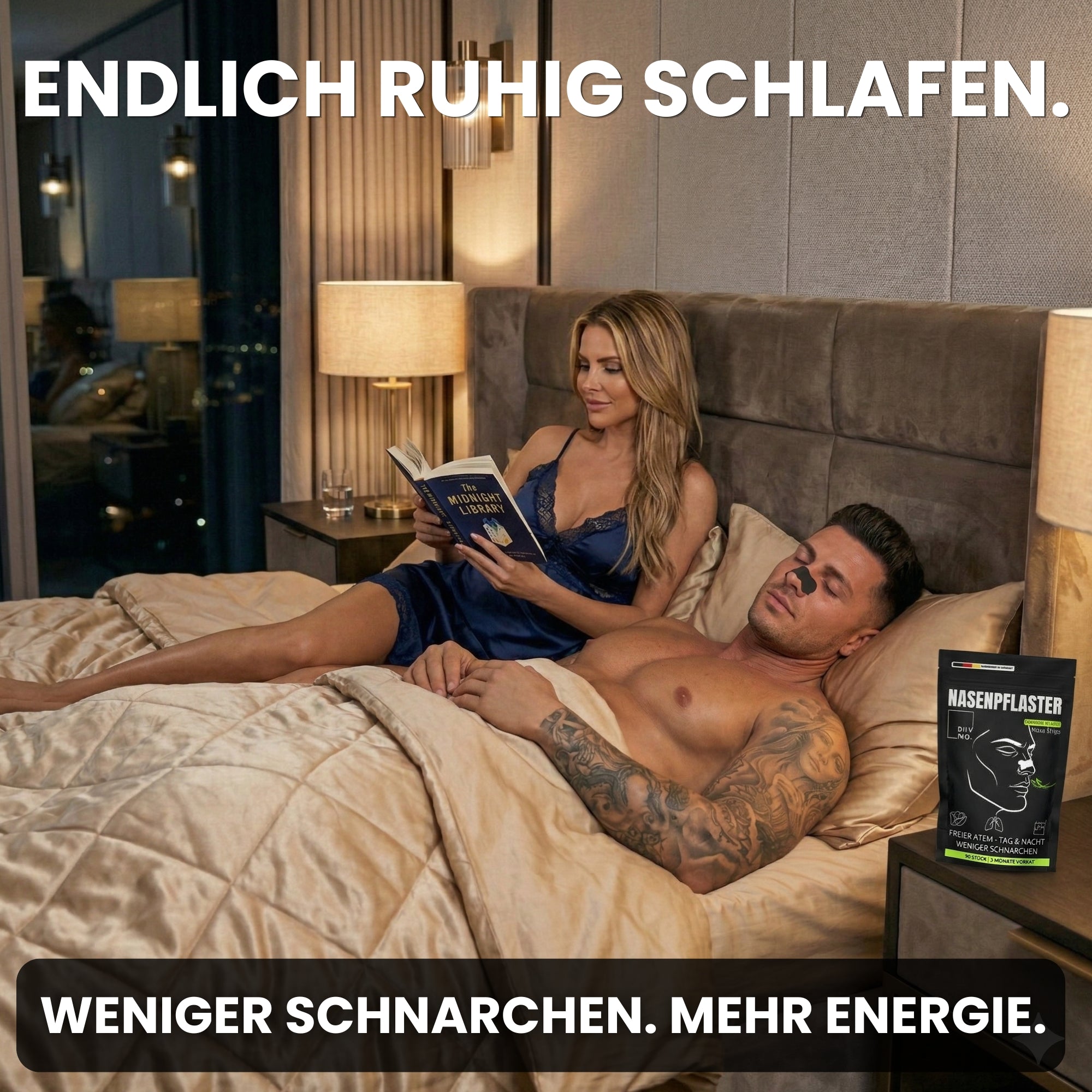 DIVNO Nasenpflaster 3er Bundle (270 Stück) – Sofort freier atmen, weniger schnarchen – Nasenstrips für besseren Schlaf & mehr Sauerstoff – Extra starker Halt bis zu 8h – Für Sport & Nacht